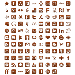Glossy Waxed Wood icon packages
