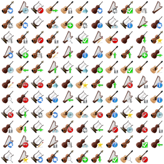 Stringed Instruments icon packages