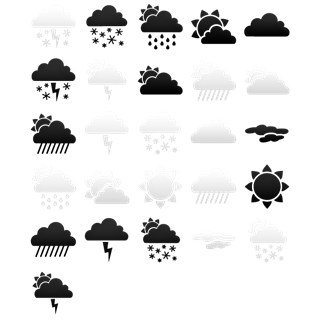 Plain Rain Weather Icons icon packages