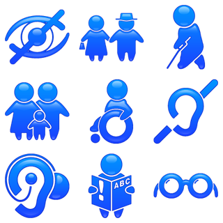People And Disability icon packages
