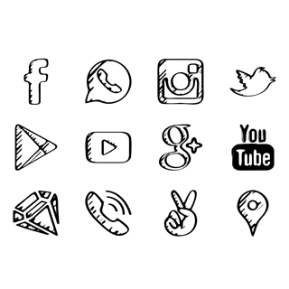 Sketched Social icon packages