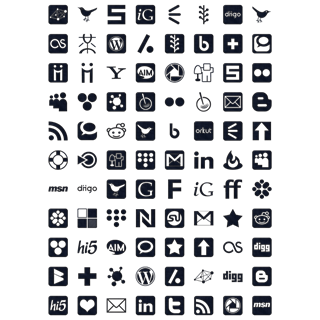 Blue Jeans Social Media icon packages