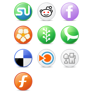 Circle Social Bookmark icon packages