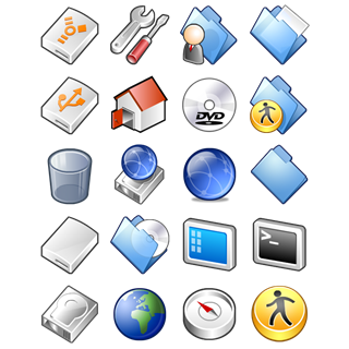 Rubber icon packages