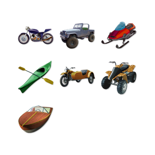 Vehicules icon packages