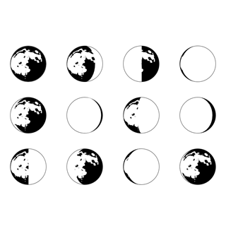 Moon Phase 1 icon packages