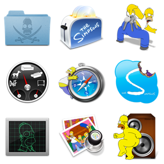 Simpsons 3 icon packages