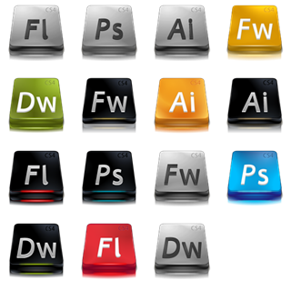 Adobe Web Suite CS4 icon packages
