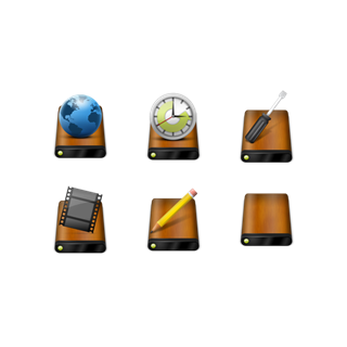 Wooden Drivers icon packages