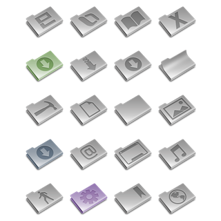 Pry Etched Aluminium icon packages