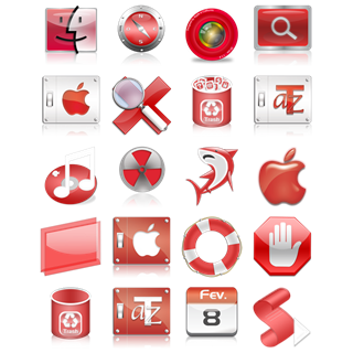 Red CandyBar icon packages