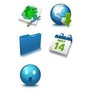 Green And Blue icon packages