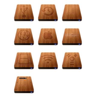 Wooden Slick Drives icon packages