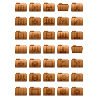 Made of Wood icon packages
