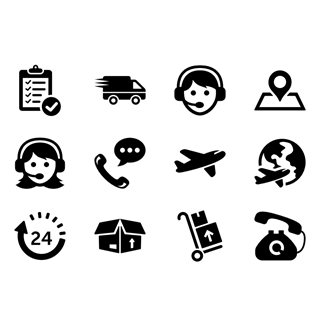 Logistics Delivery icon packages