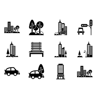 City Set icon packages
