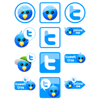 Free Twitter icon packages