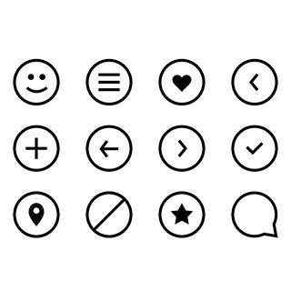 Rounded UI icon packages