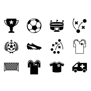 Play football icon packages