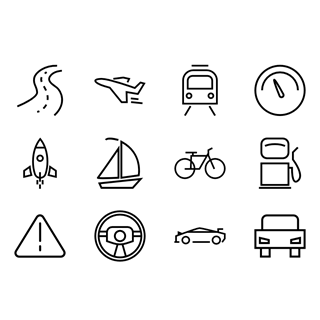 GraphicsBay Transports icon packages