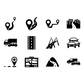 Roads icon packages
