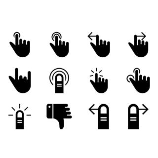 Hawcons Gestures Filled icon packages