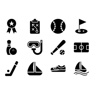 Hawcons Sports Filled icon packages
