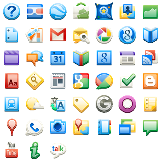 Google Apps icon packages