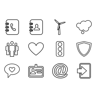 100 Slim Icons icon packages