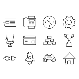 100 Stroke Icons icon packages