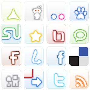 Set of Social Icons No.4 icon packages