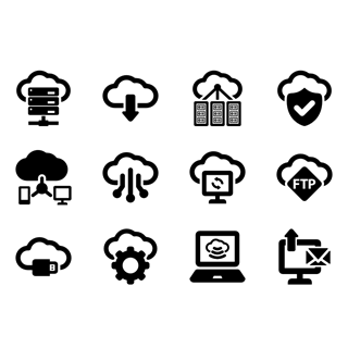 Cloud computing 2 icon packages