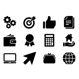 Money and finances icon packages