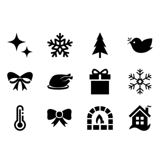 Merry Christmas Full icon packages