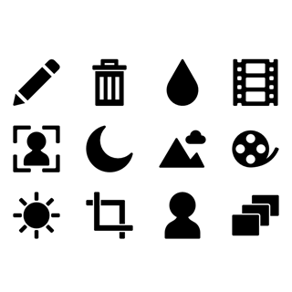 Camera icons icon packages
