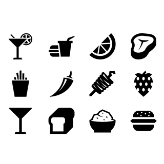 POI Food icon packages
