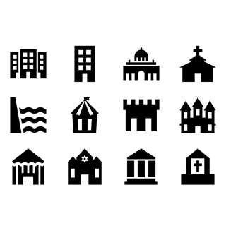 POI Buildings icon packages