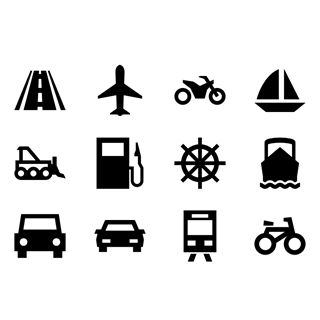 POI Road icon packages
