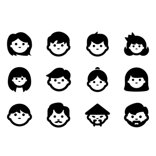 People pictograms icon packages