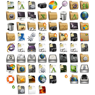 Purplesilver icon packages