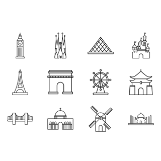 Monuments 3 icon packages