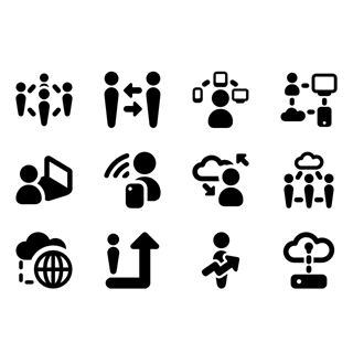 Cloud development icon packages