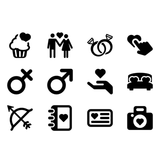 Saint Valentine icon packages