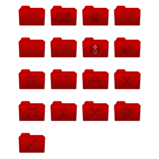 Mac OS X Style Folders icon packages