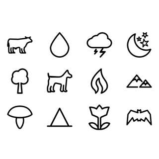 POI Nature Outline icon packages