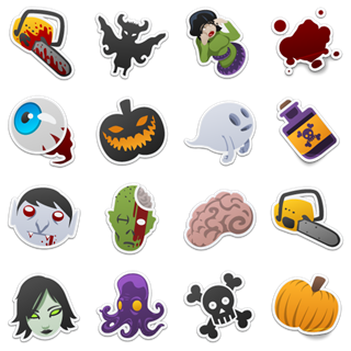 Spooky Stickers icon packages