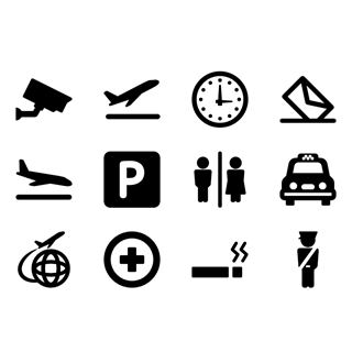 In the airport icon packages