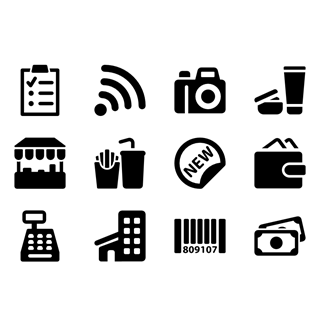 Shopping Mall icon packages