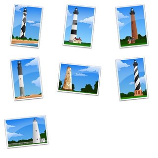 NC Lighthouses icon packages