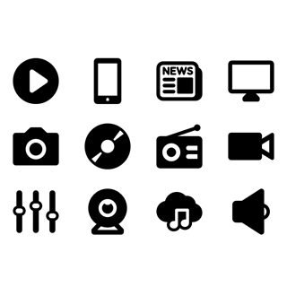 Media Pictograms icon packages